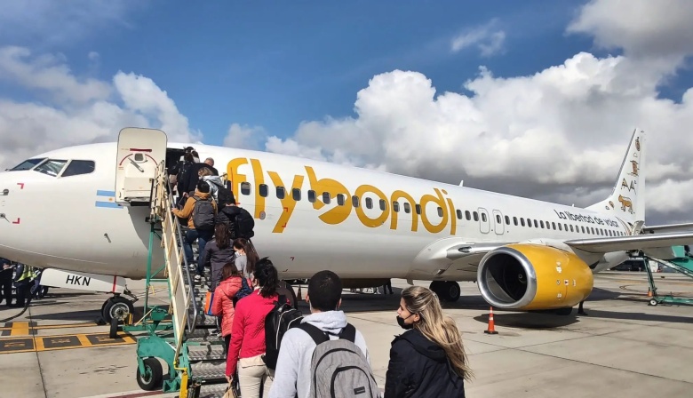 Flybondi reducirá sus frecuencias a Ushuaia entre abril y junio