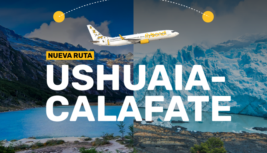 Ushuaia - El Calafate: la nueva ruta interprovincial que suma Flybondi para la temporada de invierno