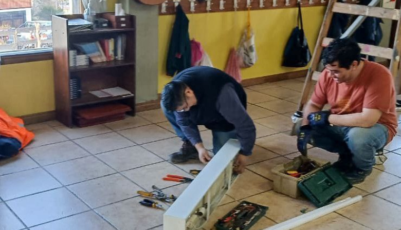 La municipalidad de Ushuaia realizó tareas de mantenimiento en las escuelas experimentales