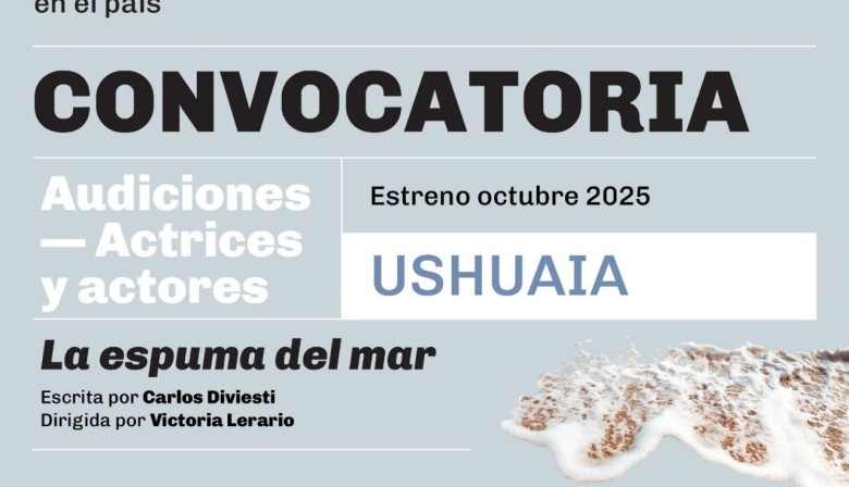 El Municipio y el teatro nacional Cervantes convocarán a audiciones a actores y actrices para la obra "La espuma del mar"