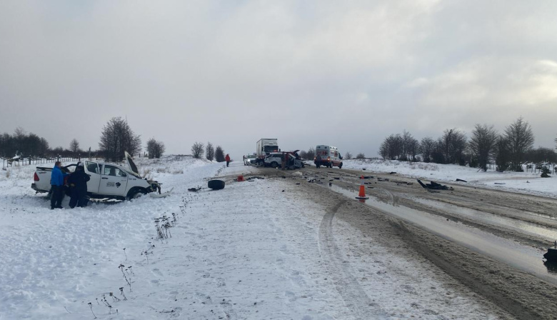 Impactante choque en Ruta 3: seis heridos tras una colisión cerca de Tolhuin