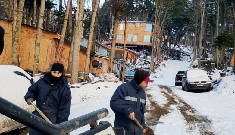 La Municiplaidad de Ushuaia continúa con el operativo invierno