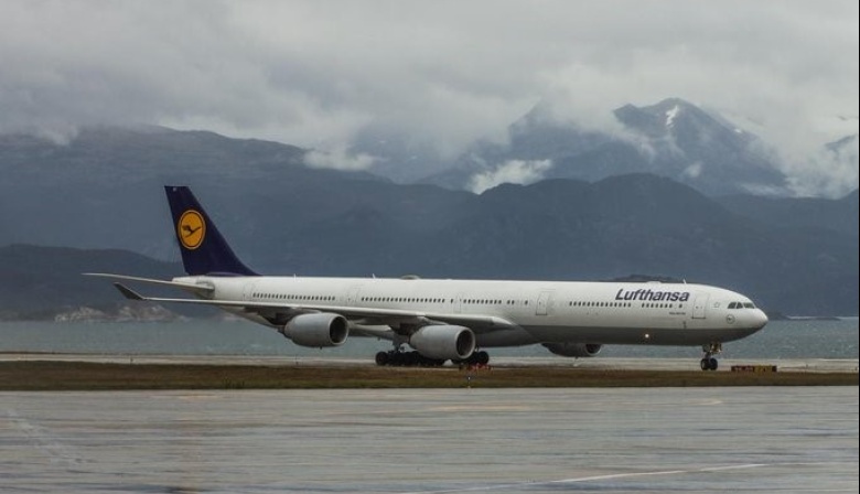 Lufthansa realizó un vuelo charter a Ushuaia