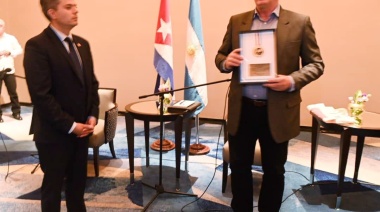 La provincia entregó un reconocimiento al presidente de Cuba por su apoyo a la cuestión Malvinas