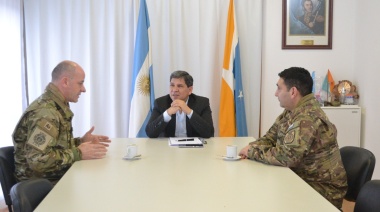 Pino se reunió con el Coronel César Maiztegui Marcó
