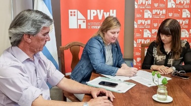 El IPVyH y el Ministerio de Salud firmaron un convenio de vivienda para favorecer el arraigo de profesionales de la salud Pública