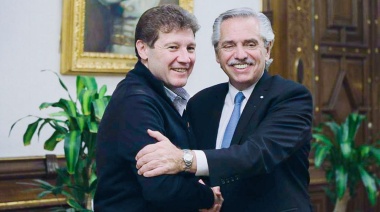 El gobernador fue recibido por Alberto Fernández