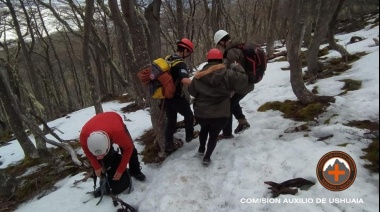 Rescataron a una mujer en senda Cerro Cortez