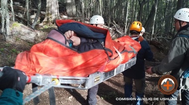 Una mujer se lesionó haciendo trekking y debió ser rescatada