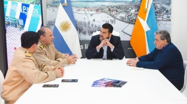 Vuoto recibió al jefe de la Prefectura Zona Mar Argentino Sur