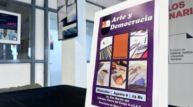 Se presentó la muestra de "Arte y Democracia" en conmemoración de los 40 años de democracia