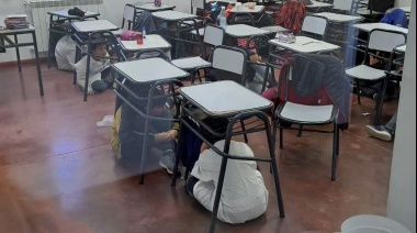 Defensa Civil realizó simulacros de evacuación en escuelas de Ushuaia