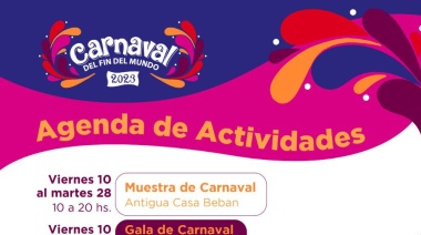 El Municipio presentó la agenda de actividades del carnaval del Fin del Mundo