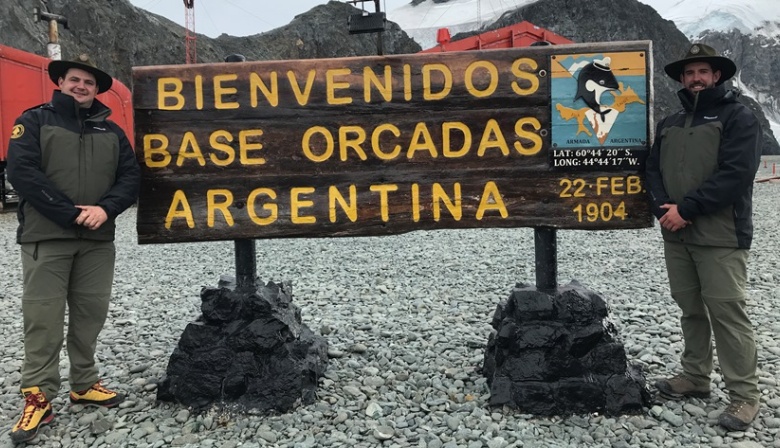 Guardaparques nacionales arribaron a la Base Conjunta Antártica Orcadas