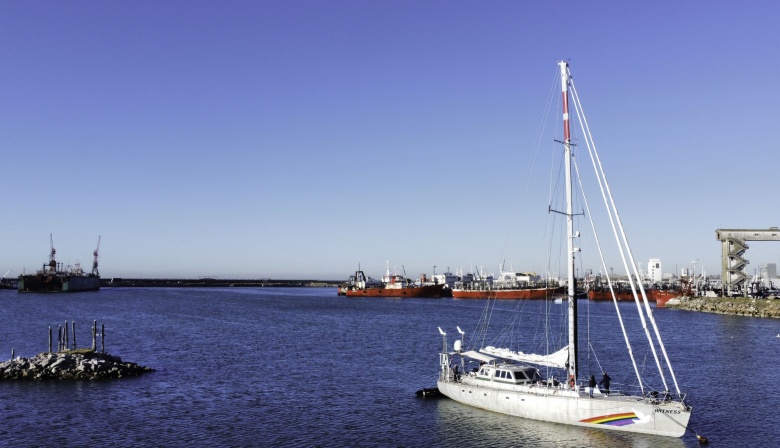 El barco más nuevo de Greenpeace llegó al país por primera vez