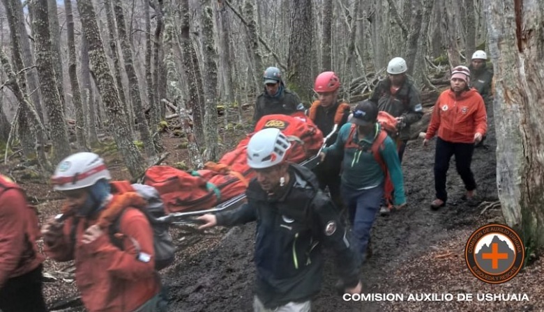 Doble rescate en el sendero a Laguna Esmeralda