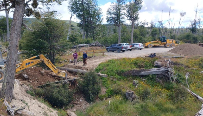 El Municipio de Tolhuin lleva adelante diversas tareas de infraestructura en la ciudad