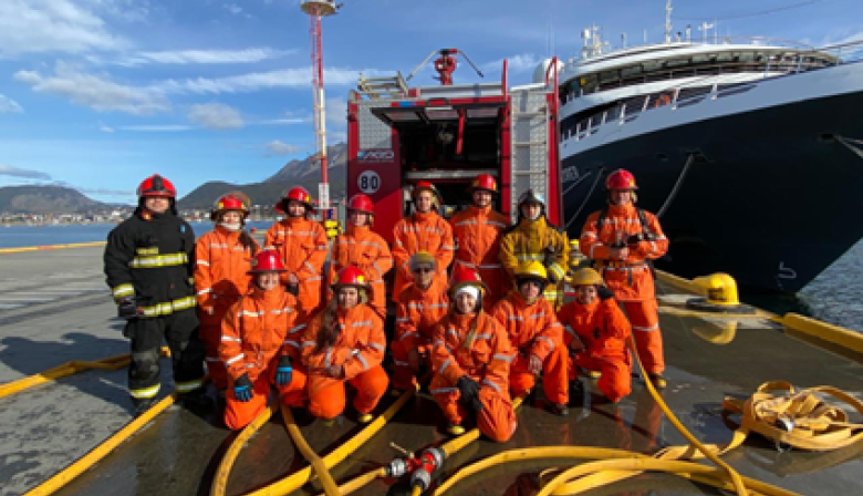 Finalizó curso STCW en la Escuela de Marina Mercante Ushuaia