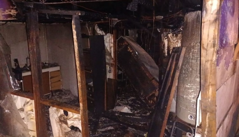 Se incendió una vivienda en el Barrio Escondido