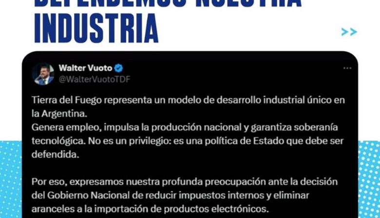 Vuoto: “No es un privilegio, es una política de Estado que debe ser defendida"
