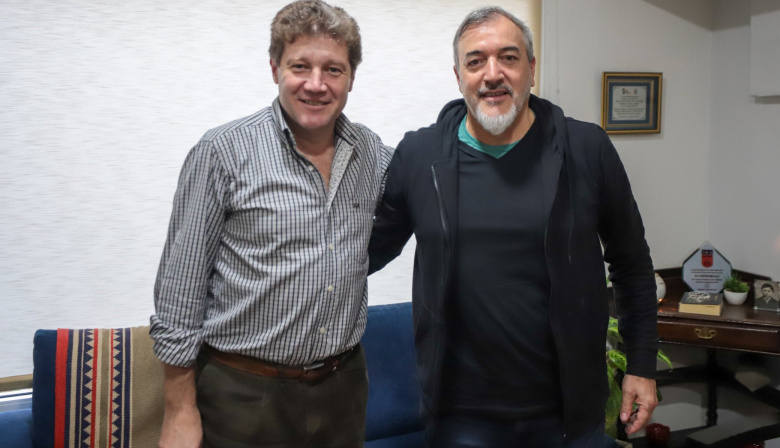 Melella recibió a Rodolfo Aguiar en Ushuaia