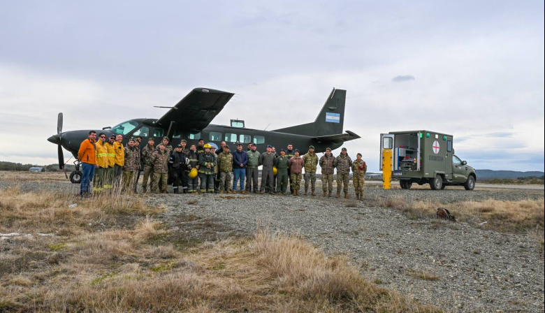 Tolhuin recibió la visita del Ejército Argentino