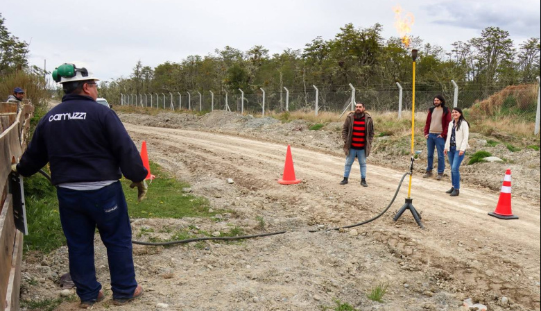 El Municipio de Tolhuin finalizó la ampliación de redes de gas  en Altos del Shion