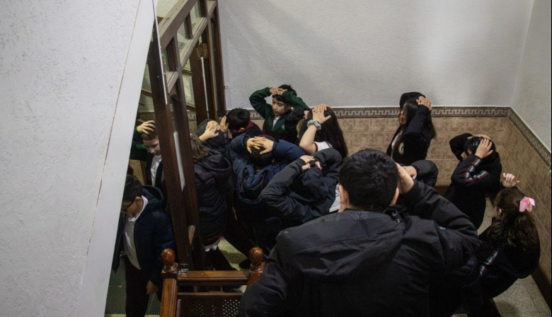 Defensa Civil Municipal realizó simulacros de evacuación en 24 escuelas de Ushuaia