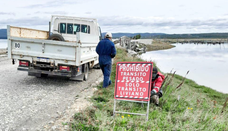 Restricción de tránsito pesado en el Puente Yuco, Ruta Provincial N° 1