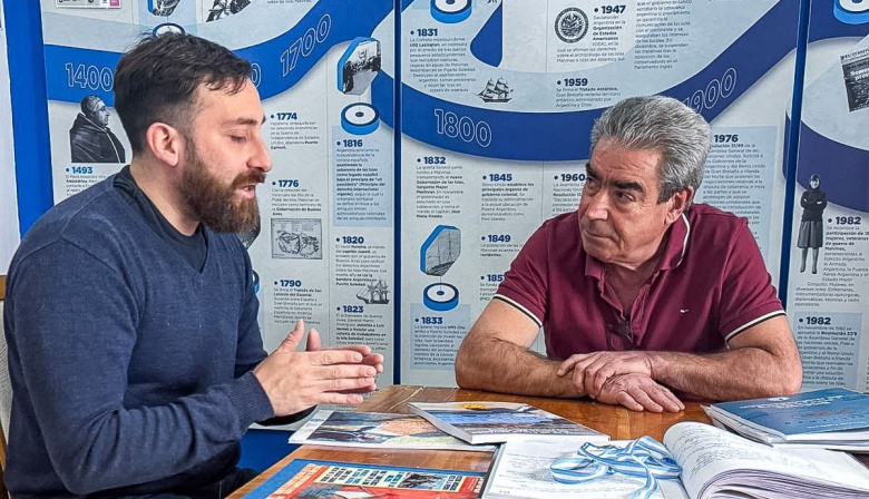 La Secretaría de Malvinas recibió a Luciano Moreno en el Espacio Pensar Malvinas