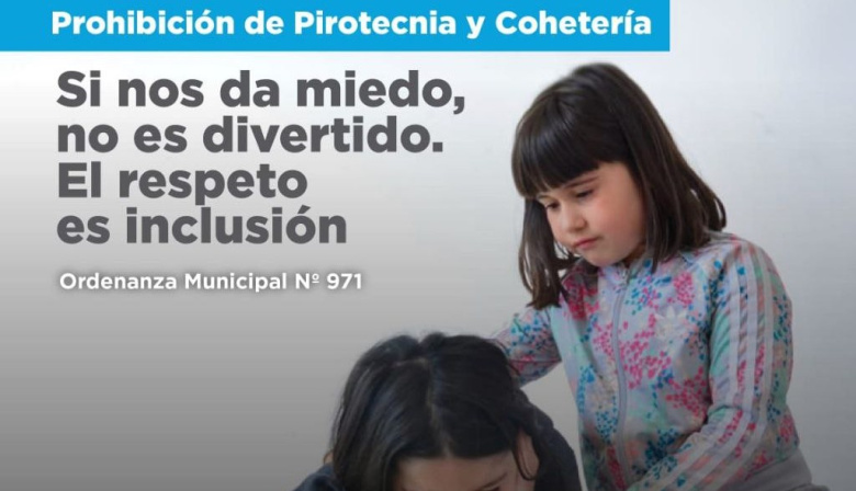 El Municipio recuerda la prohibición de venta y uso de pirotecnia