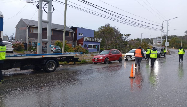 Controles de tránsito durante la madrugada de Año Nuevo