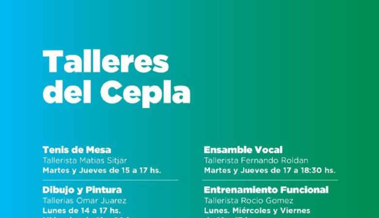 Inician los talleres gratuitos 2026 en el CePLA El Palomar para adolescentes y jóvenes de Ushuaia