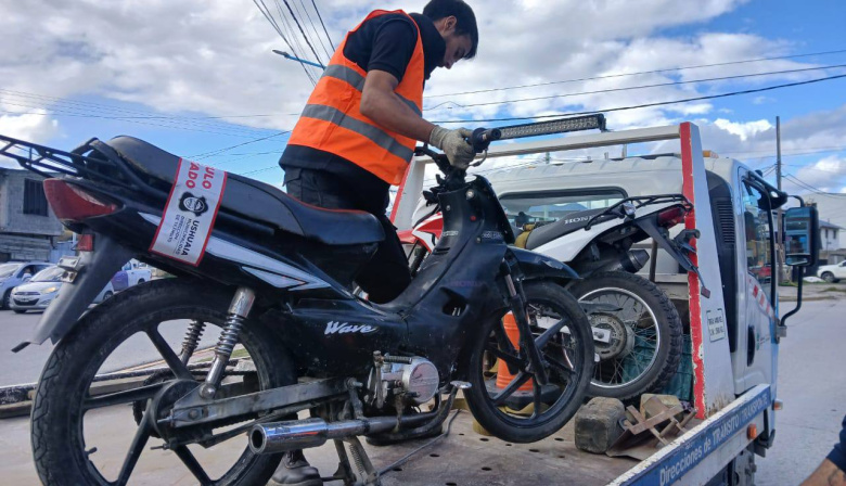 Ushuaia: incautan 35 motocicletas en operativo municipal