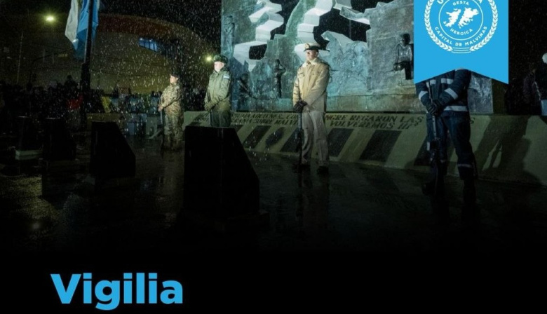 Ushuaia invita a los vecinos y vecinas a participar de la vigilia y visitar la carpa de Malvinas