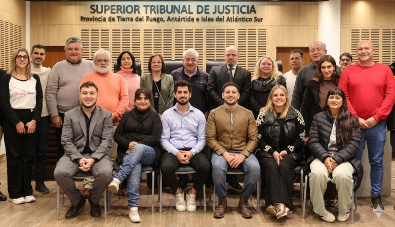 Jueces del Superior Tribunal recibieron a Julio Piumato y representantes de la comisión directiva