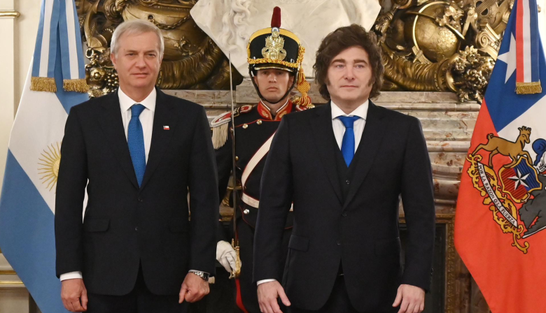 El presidente Javier Milei recibió a su par de Chile, José Antonio Kast