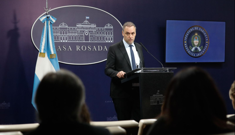 Adorni brindó una conferencia de prensa y destacó la implementación del acuerdo Mercosur - UE