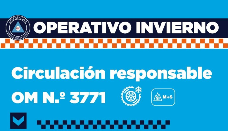 La Municipalidad informa que a partir del 15 de mayo será obligatorio el uso de cubiertas de invierno
