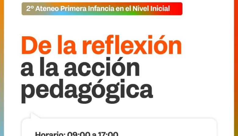 Gobierno realizará el 2° Ateneo de Primera Infancia en el Nivel Inicial