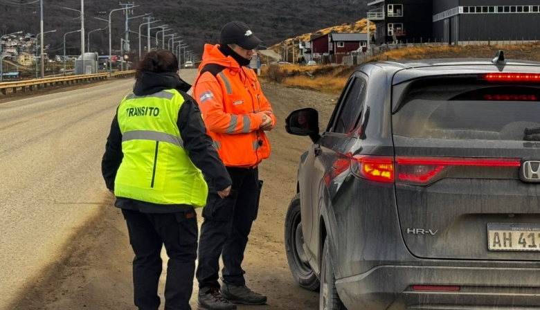 El Municipio realizó un operativo preventivo de seguridad vial en Héroes de Malvinas