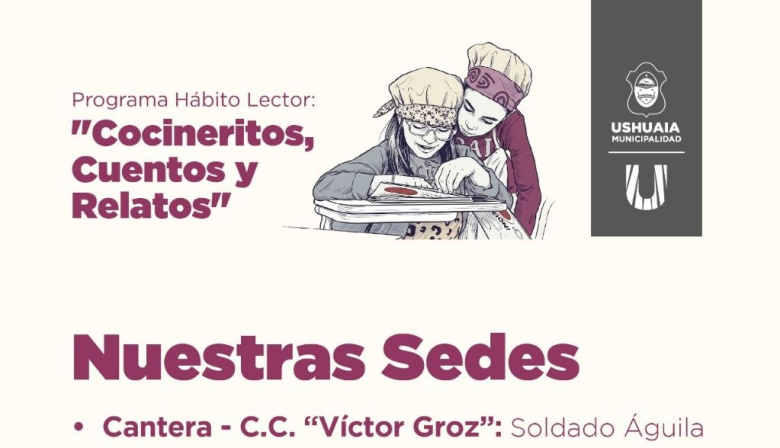 El Programa Hábito Lector: Cocineritos, Cuentos y Relatos habre sus inscripciones