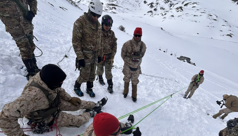 Se realizaron ejercicios en clima frío entre infantes argentinos y marines de los Estados Unidos