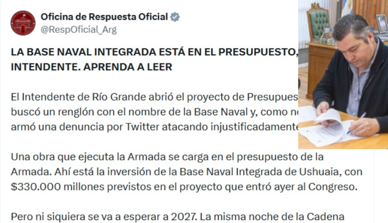 Martín Pérez cuestionó la falta de fondos para la Base y Nación lo mandó a que "aprenda a leer"