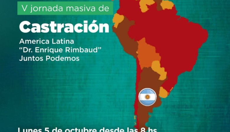 Ushuaia se suma a Castralat 2026: abren la preinscripción para una jornada masiva de castración