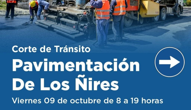 La Municipalidad de Ushuaia comienza la pavimentación de calle Los Ñires