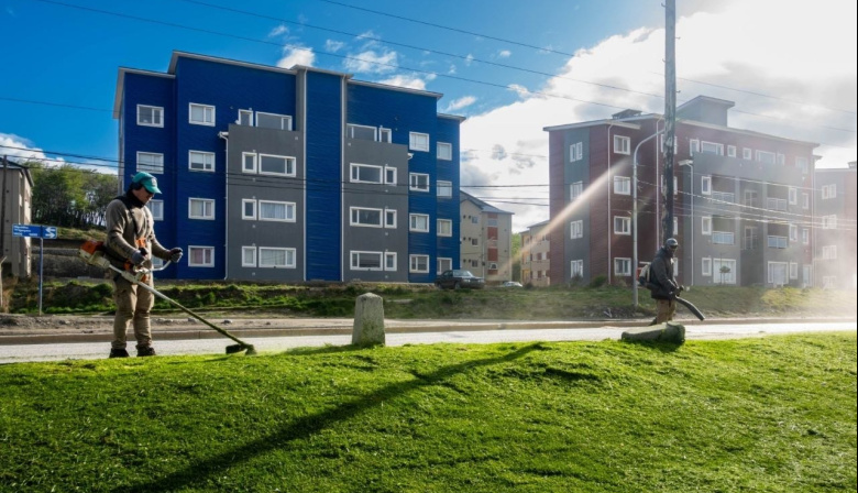 Ushuaia: continúan los trabajos en espacios verdes de la ciudad