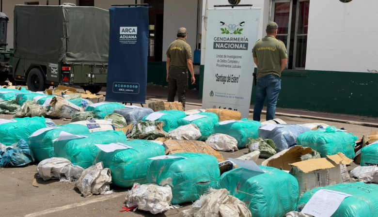La Aduana secuestró 657 kilos de hojas de coca valuados en más de 72 millones de pesos