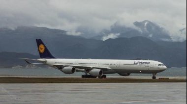 Lufthansa realizó un vuelo charter a Ushuaia