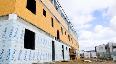 Avanza la construcción de las 54 viviendas del barrio Malvinas Argentinas